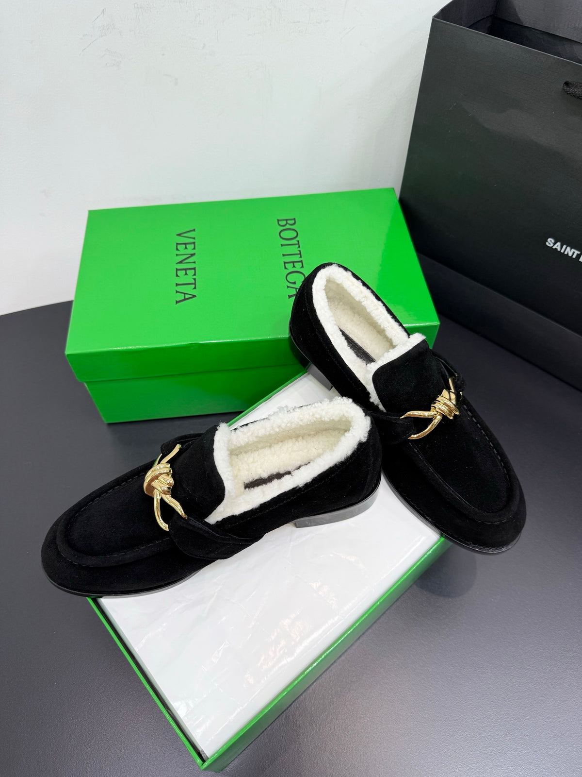 Bottega Veneta Black & Green Designer Shoes EU 35-42 Edition 13 - detail image 4