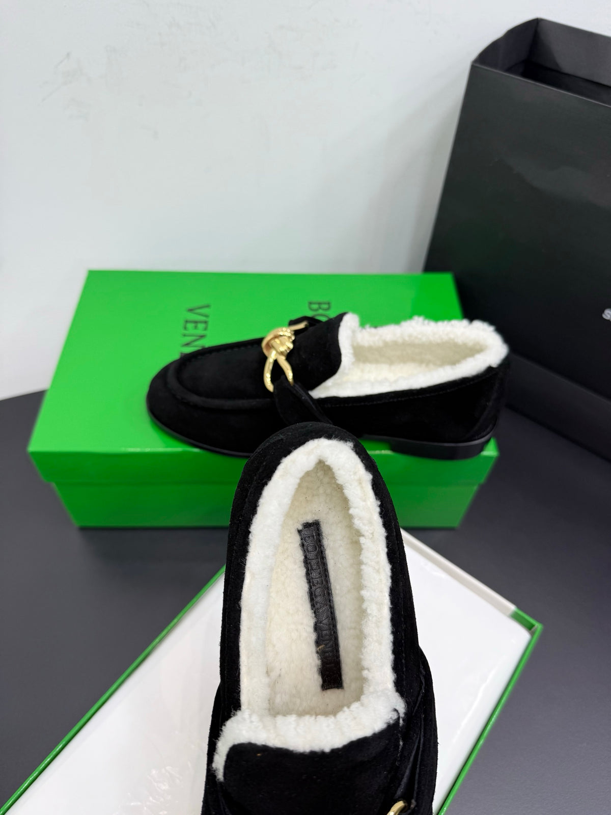 Bottega Veneta Black & Green Designer Shoes EU 35-42 Edition 13 - detail image 8