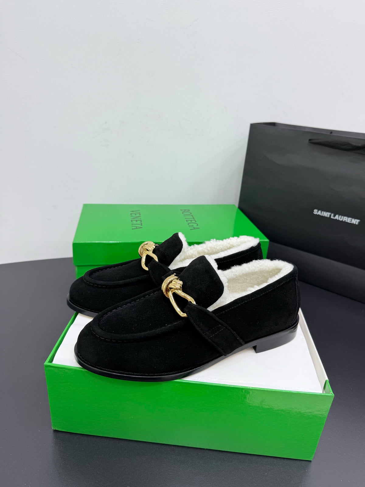 Bottega Veneta Black & Green Designer Shoes EU 35-42 Edition 13 - detail image 3