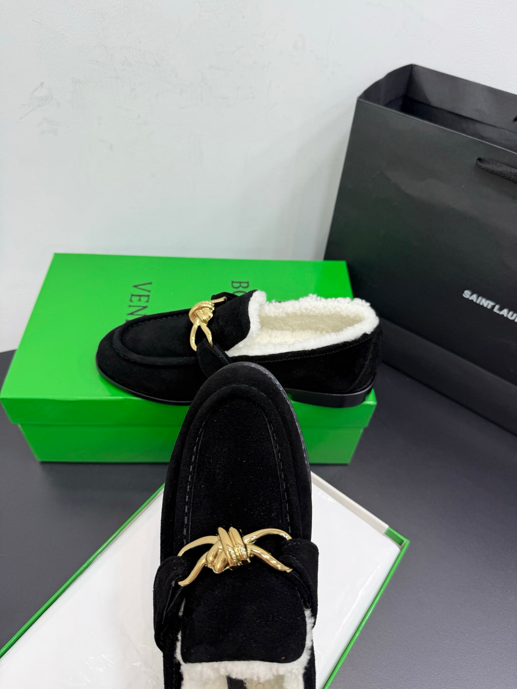 Bottega Veneta Black & Green Designer Shoes EU 35-42 Edition 13 - detail image 7