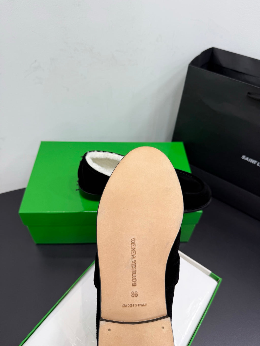 Bottega Veneta Black & Green Designer Shoes EU 35-42 Edition 13 - detail image 9