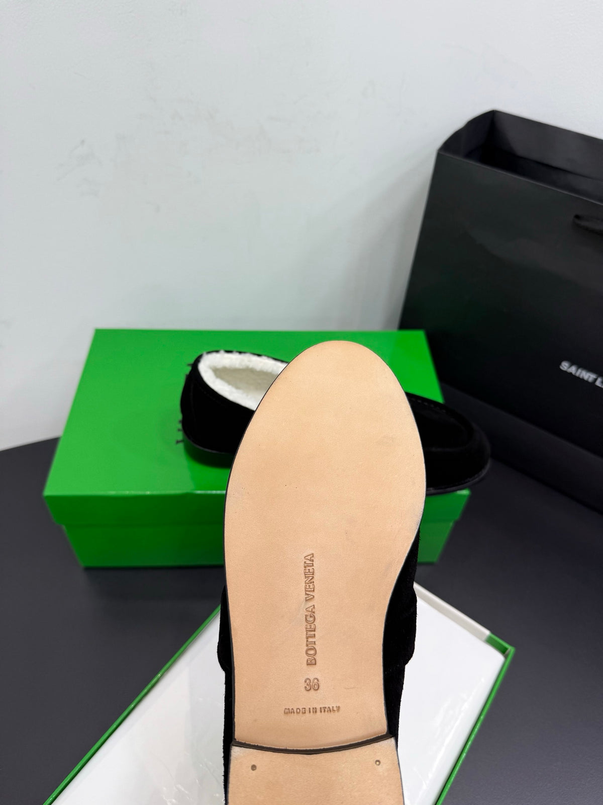 Bottega Veneta Black & Green Designer Shoes EU 35-42 Edition 13 - detail image 9