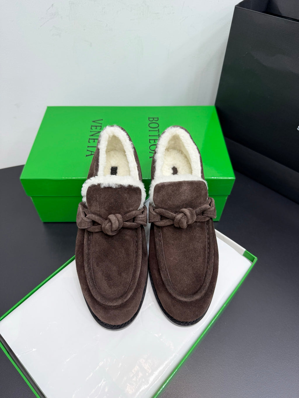 Bottega Veneta 40.41.42 Black & Green Loafers EU 35-42 Edition 5
