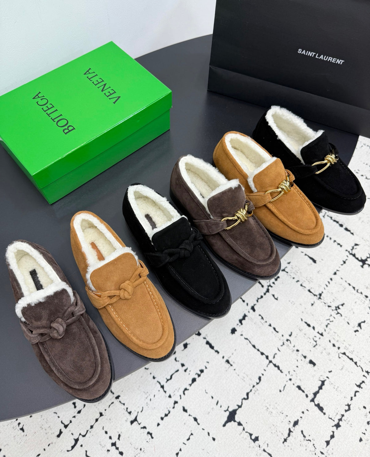 Bottega Veneta Black & Orange Designer Shoes EU 35-40