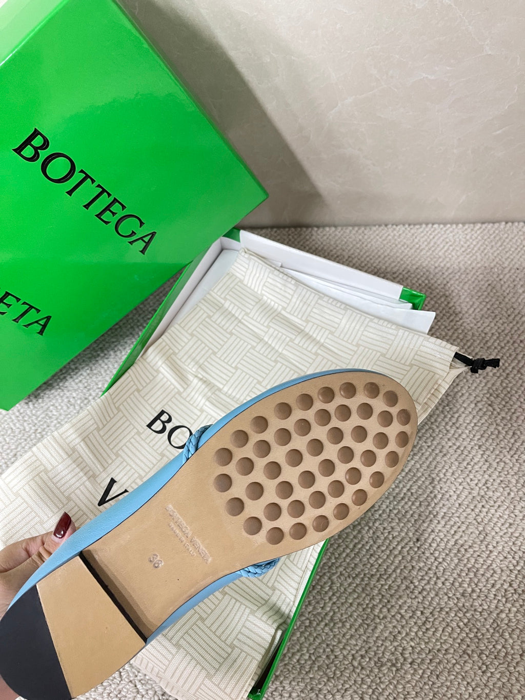 Bottega Veneta Green & Blue Designer Shoes EU 35-42 - detail image 8