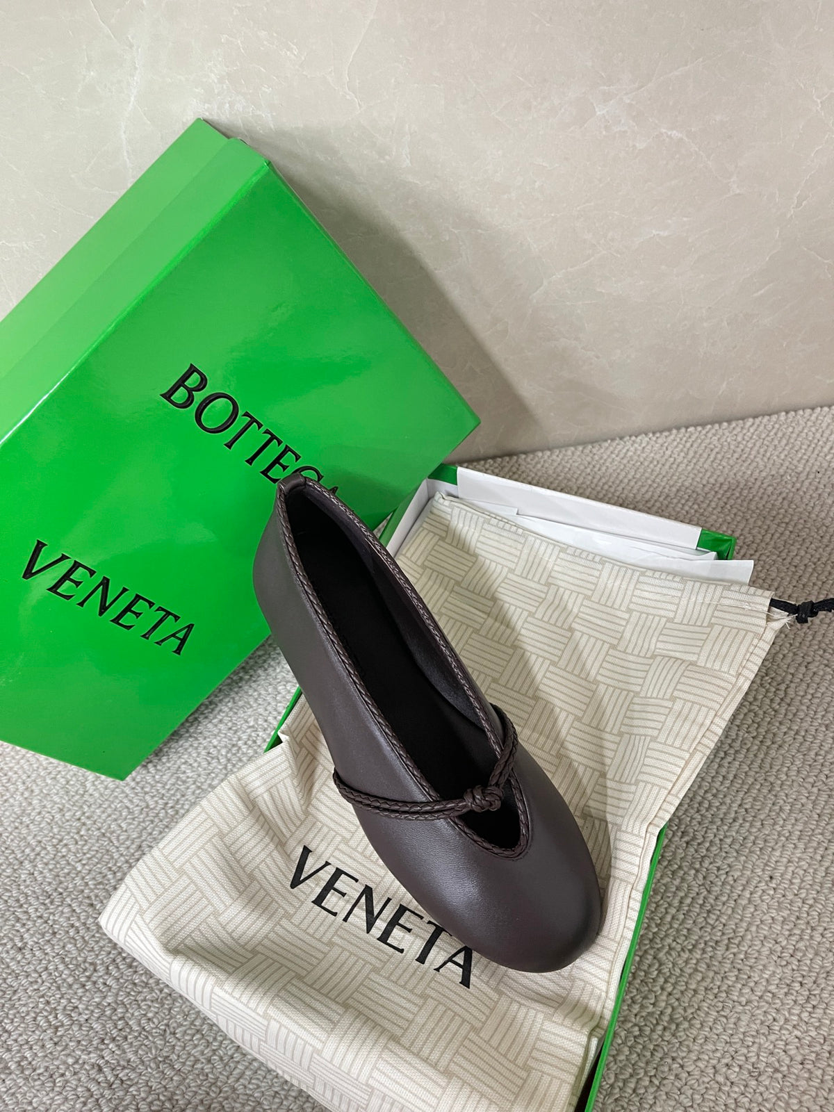 Bottega Veneta Black & Green Ballet Flats EU 35-42 - detail image 6