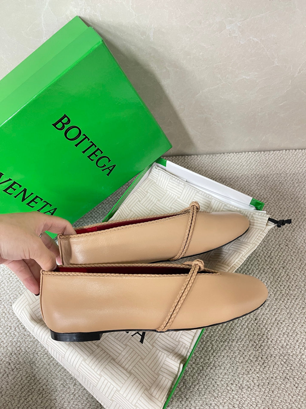 Bottega Veneta Green & Rose Gold Designer Shoes EU 35-42 - detail image 7