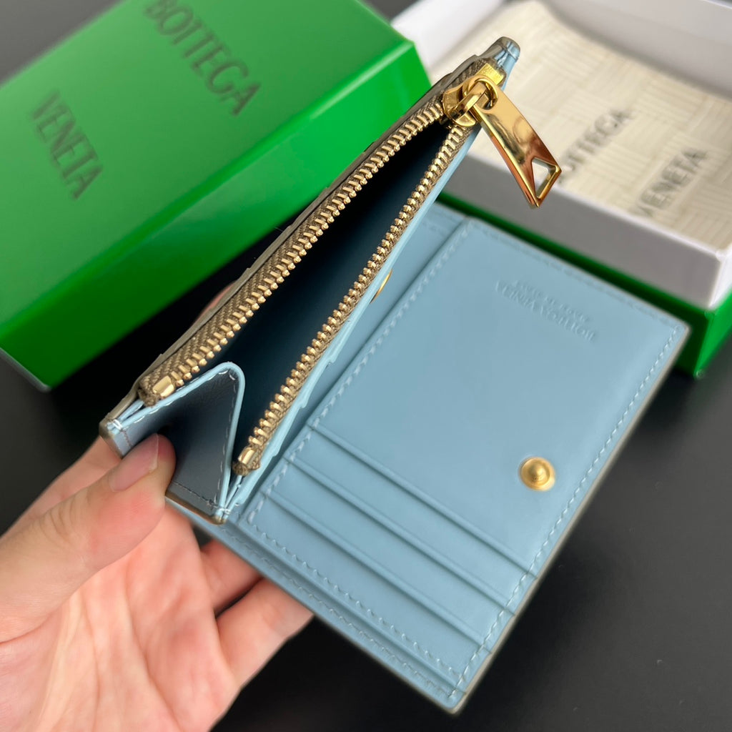 Bottega Veneta Black & Green Coin Purse - detail image 7