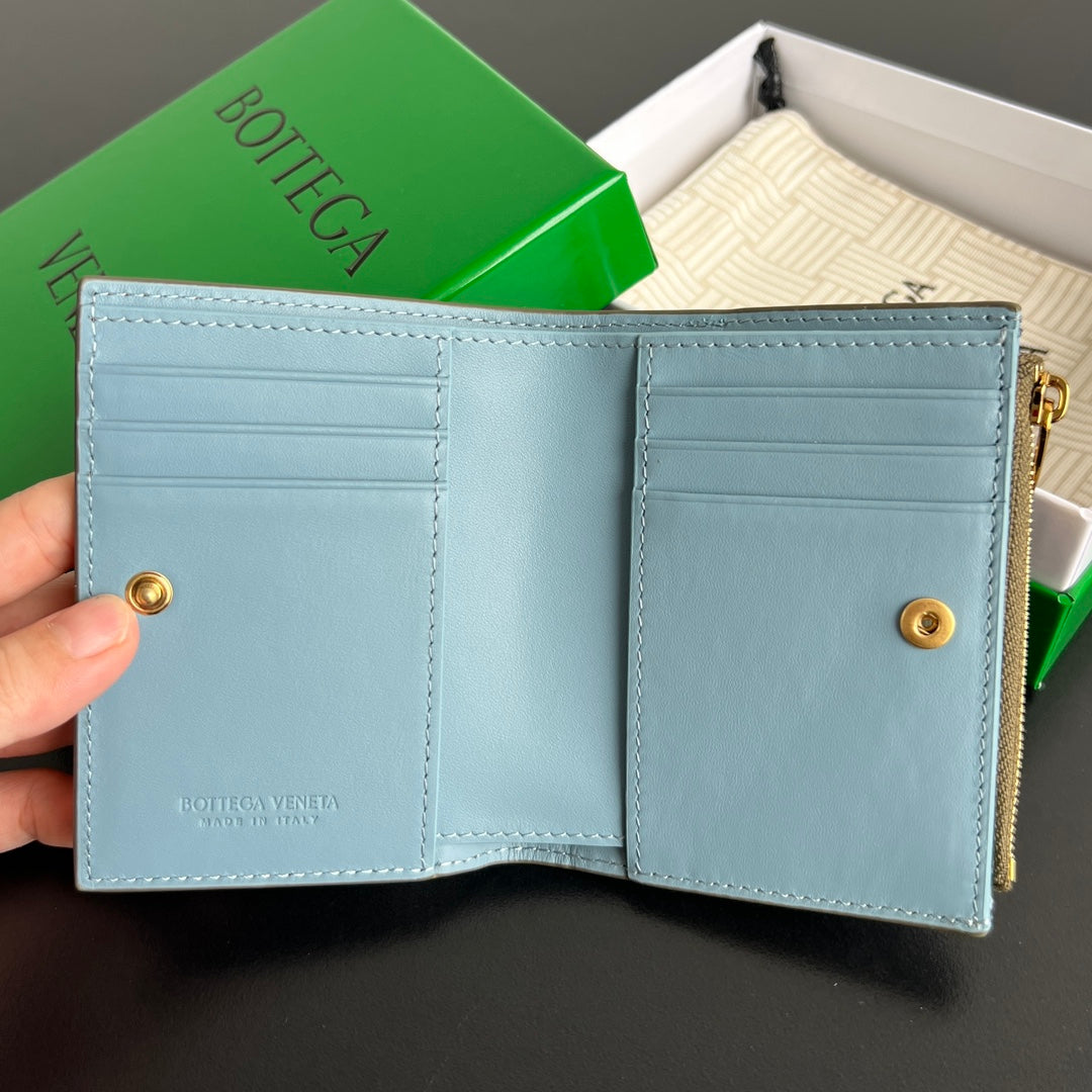 Bottega Veneta Black & Green Coin Purse - detail image 5