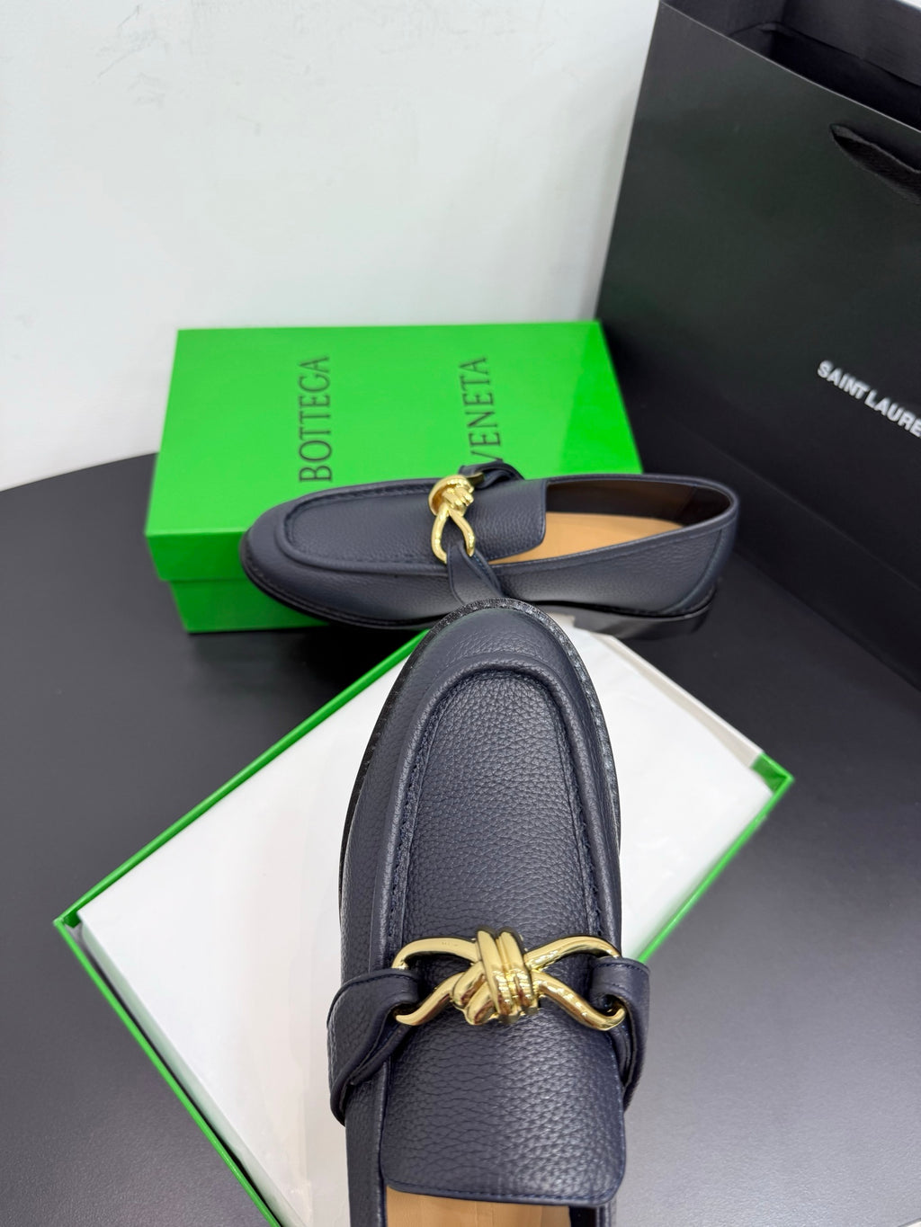 Bottega Veneta 40.41.42 Black & Green Loafers EU 35-42 Edition 8 - detail image 7