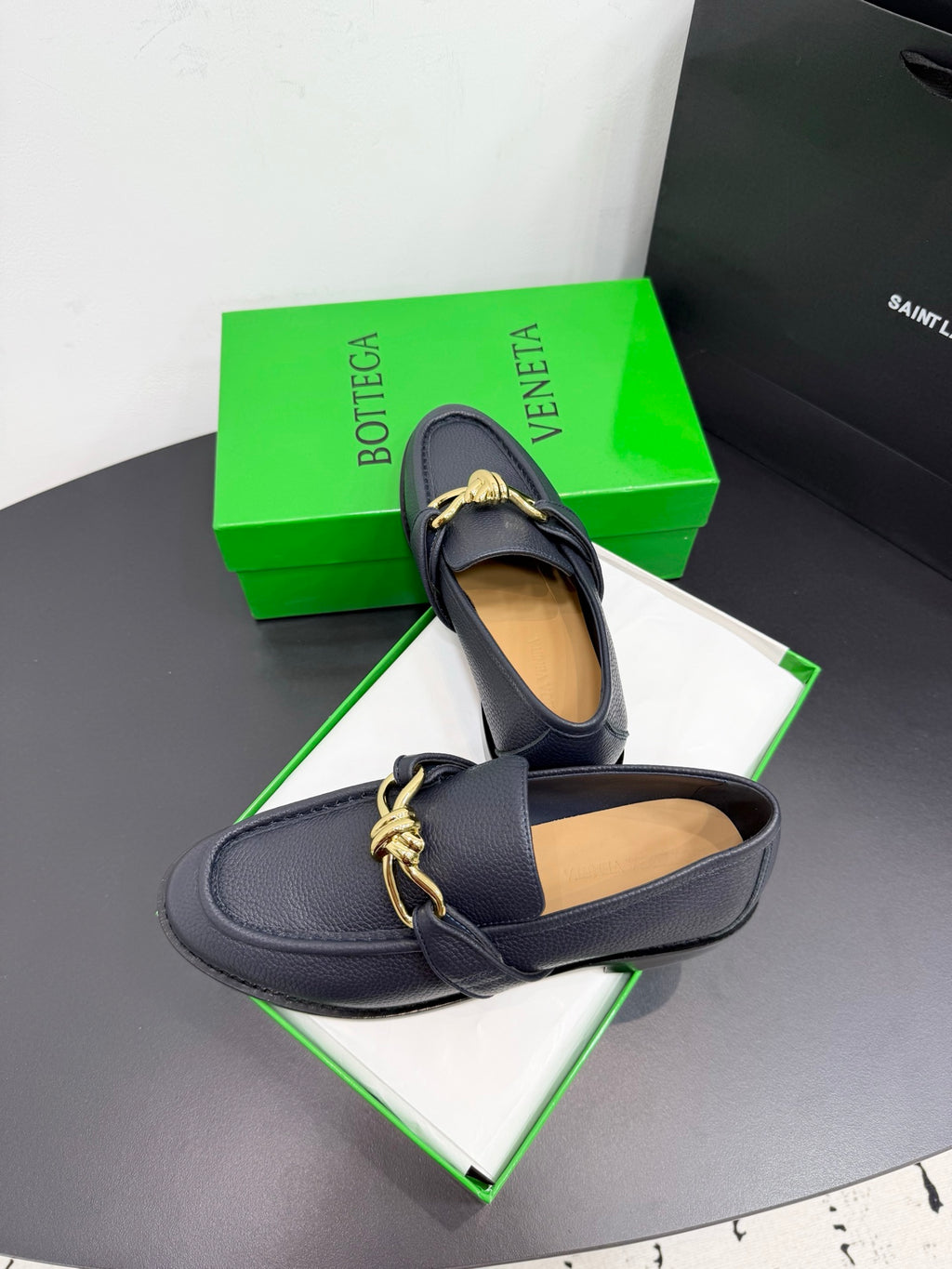 Bottega Veneta 40.41.42 Black & Green Loafers EU 35-42 Edition 8 - detail image 6