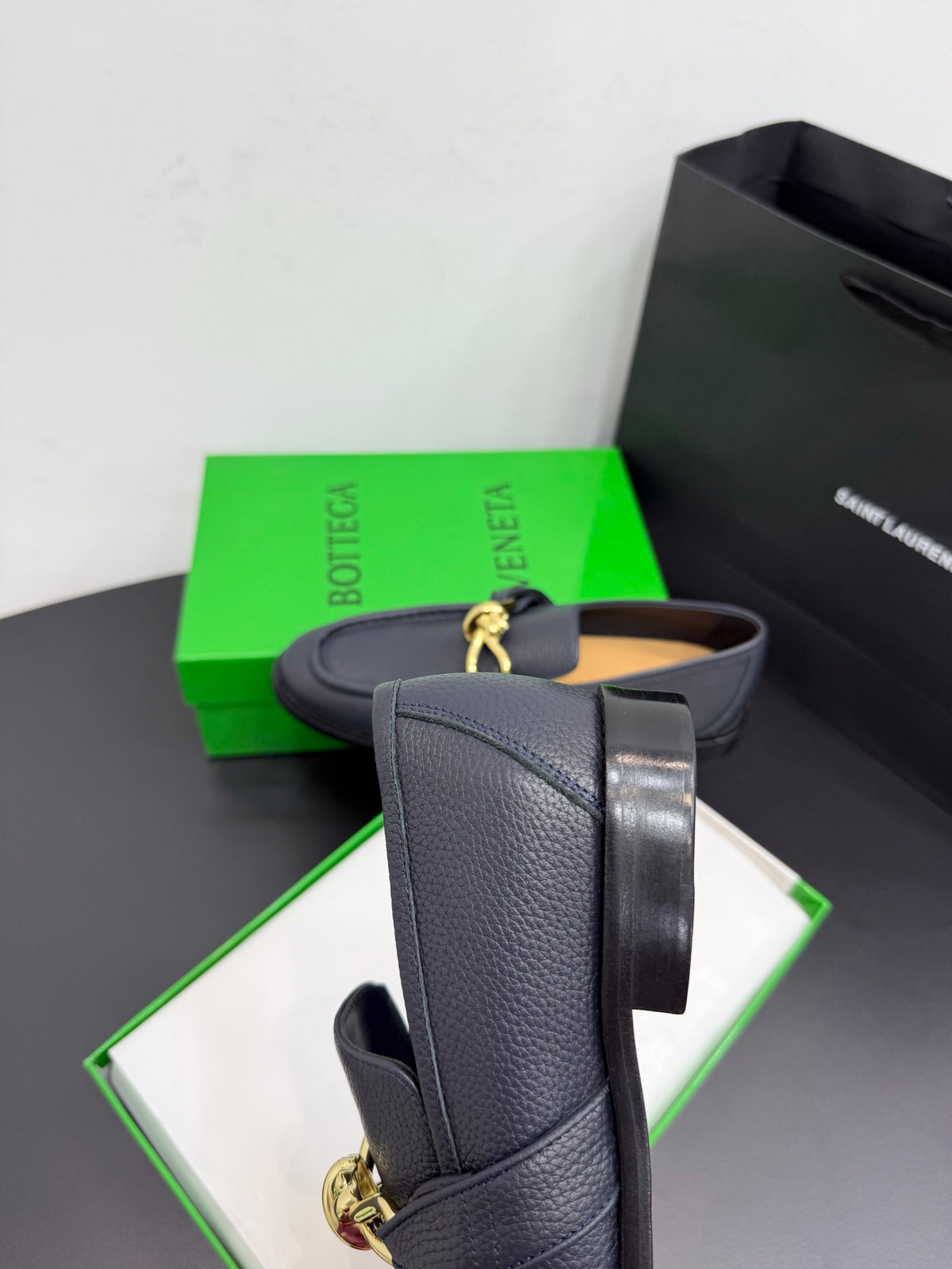 Bottega Veneta 40.41.42 Black & Green Loafers EU 35-42 Edition 8 - detail image 8