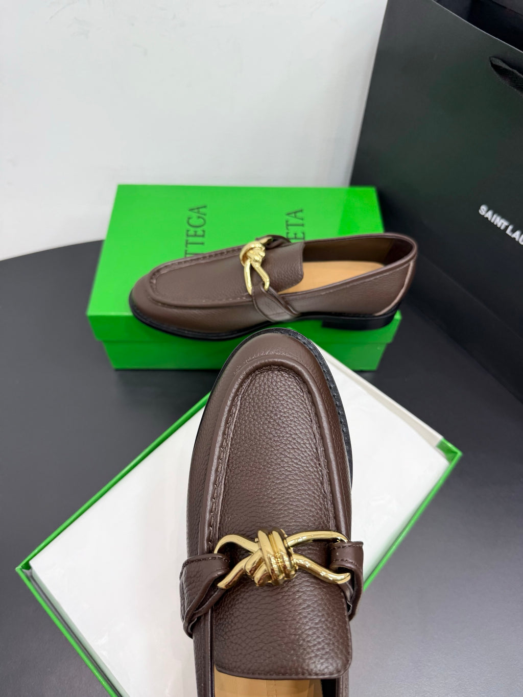 Bottega Veneta Black & Green Designer Shoes EU 35-42 Edition 18 - detail image 7