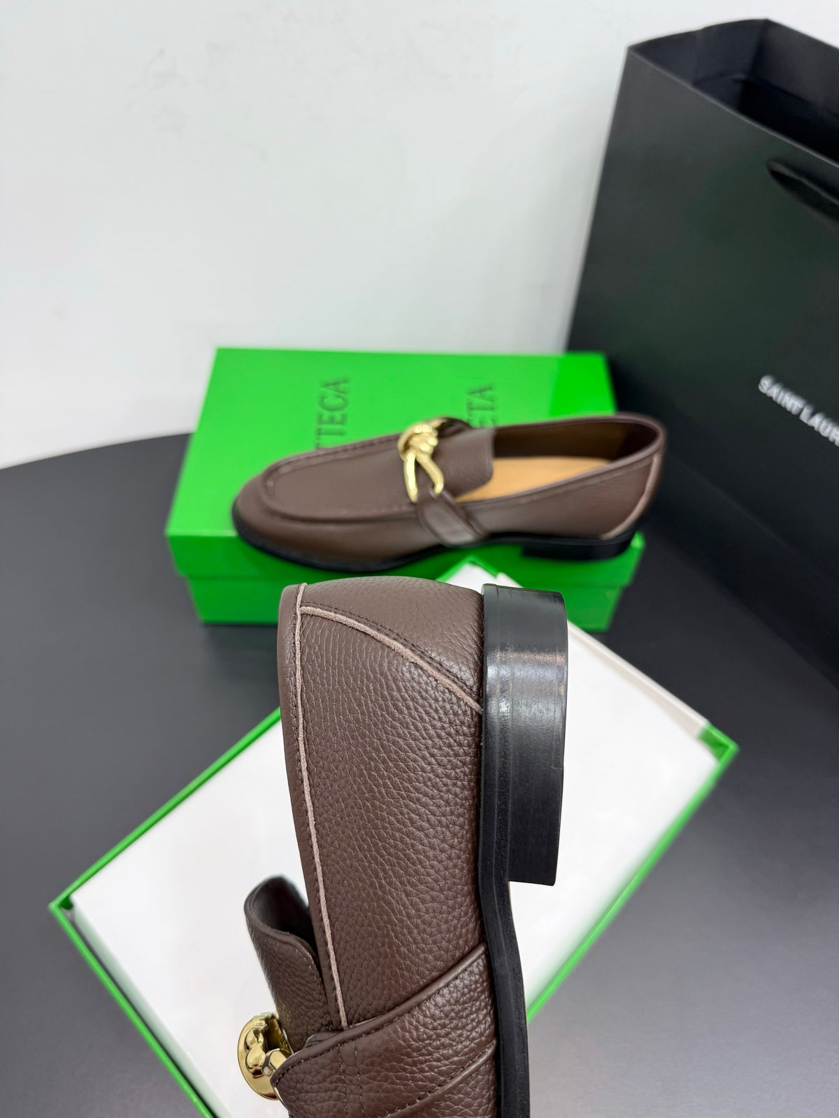 Bottega Veneta Black & Green Designer Shoes EU 35-42 Edition 18 - detail image 8