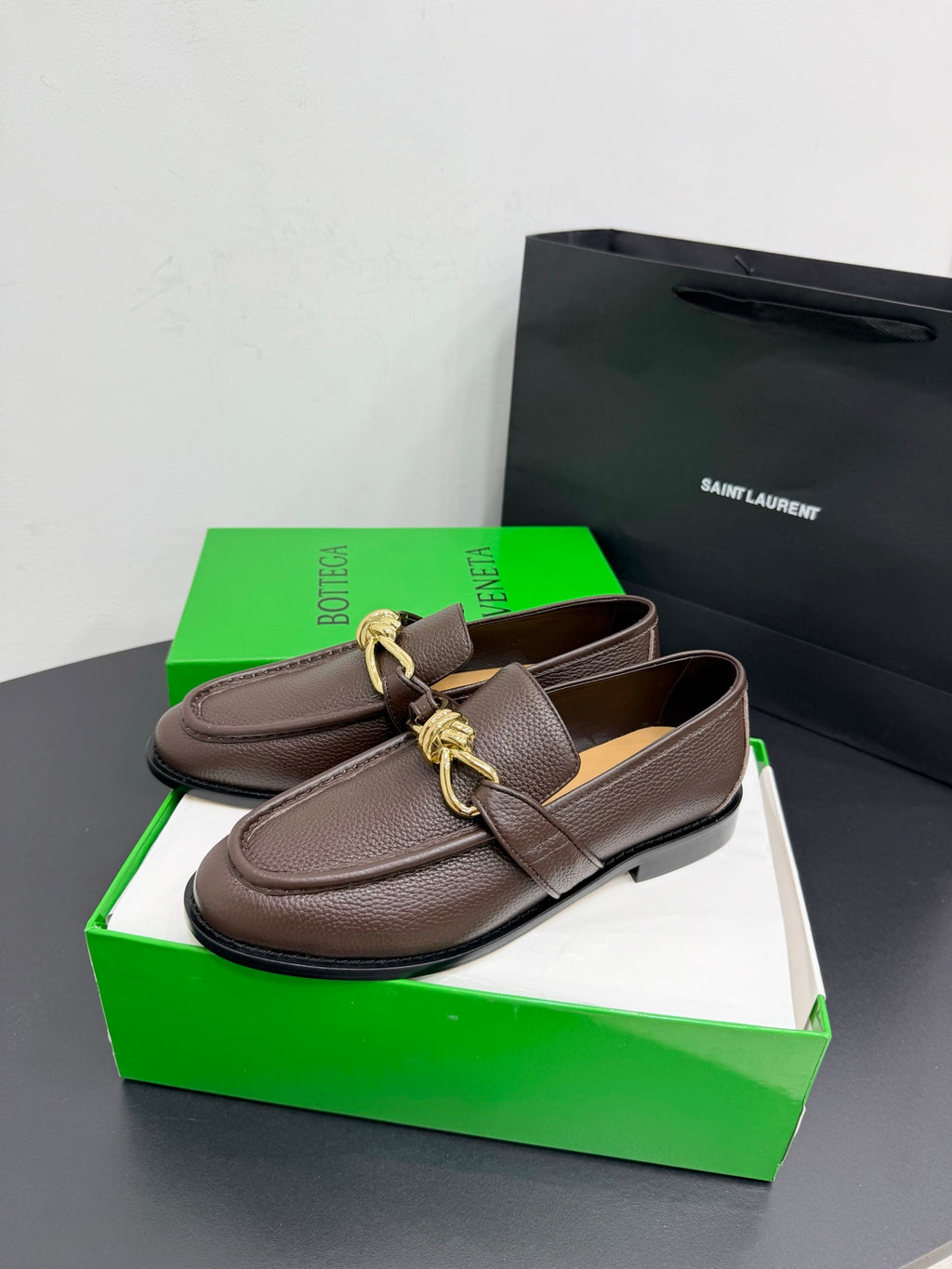 Bottega Veneta Black & Green Designer Shoes EU 35-42 Edition 18 - detail image 3