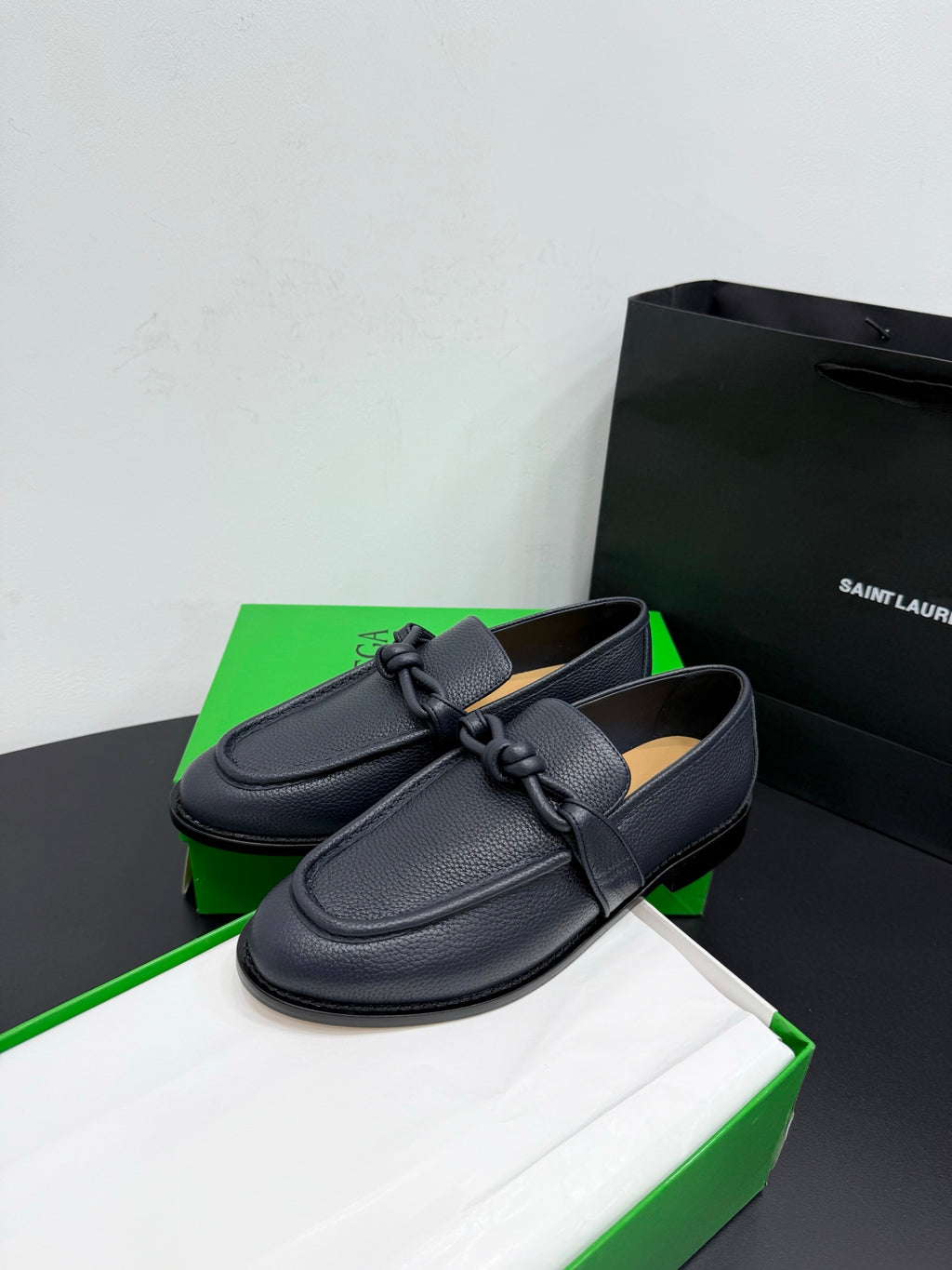 Bottega Veneta Black & Green Designer Shoes EU 35-42 Edition 17 - detail image 3