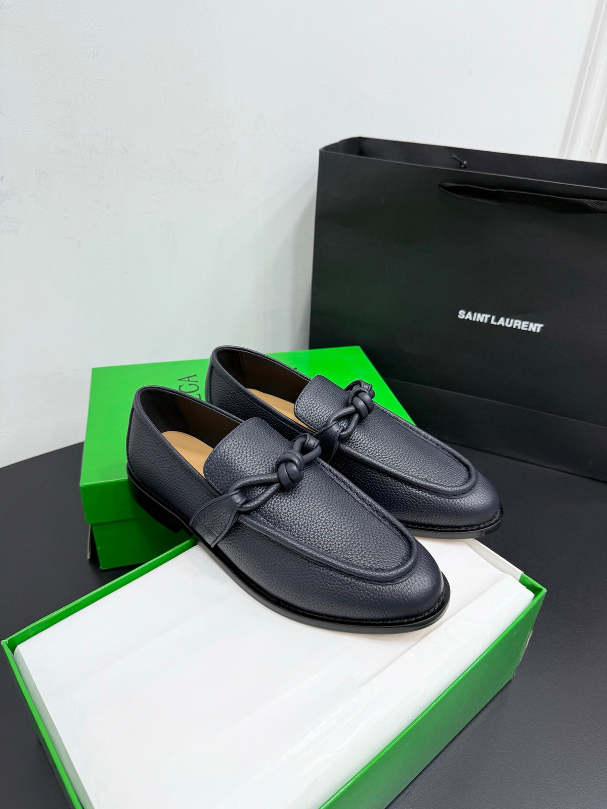 Bottega Veneta Black & Green Designer Shoes EU 35-42 Edition 17 - detail image 2