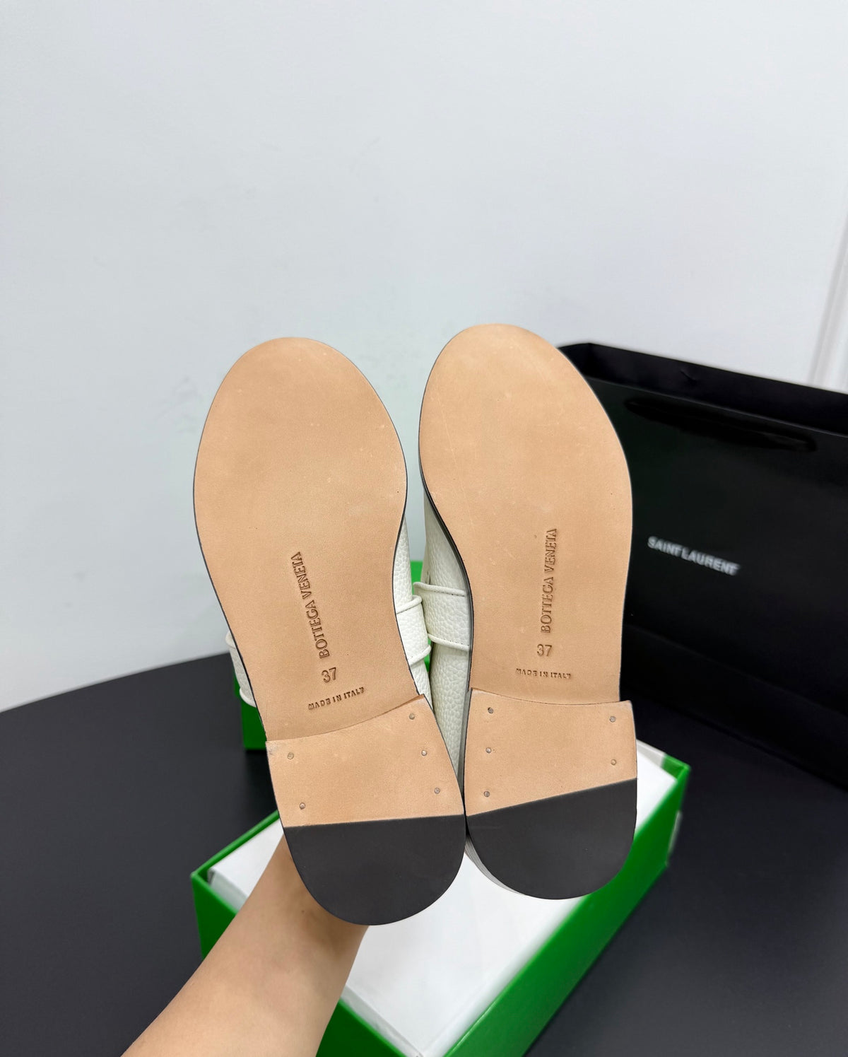 Bottega Veneta 40.41.42 Black & Green Loafers EU 35-42 Edition 6 - detail image 9