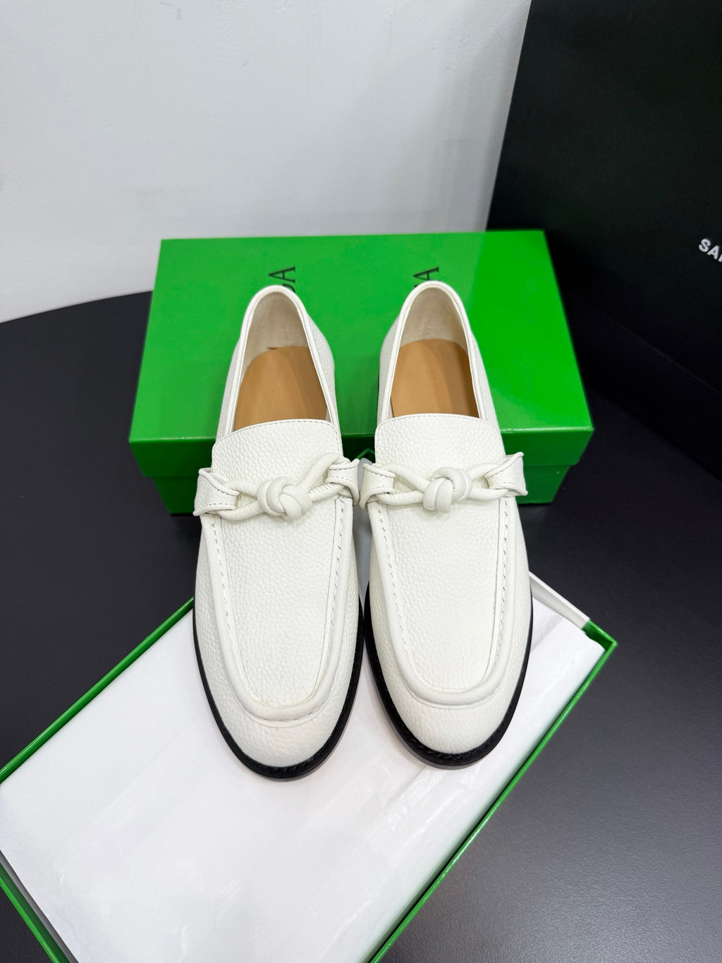 Bottega Veneta 40.41.42 Black & Green Loafers EU 35-42 Edition 6