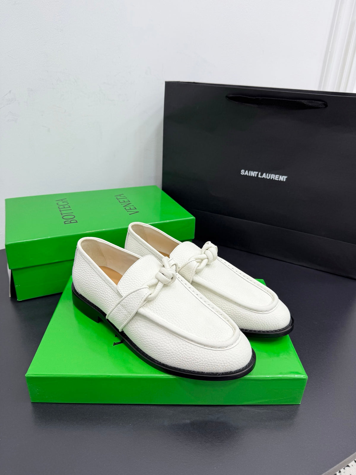 Bottega Veneta 40.41.42 Black & Green Loafers EU 35-42 Edition 6 - detail image 2