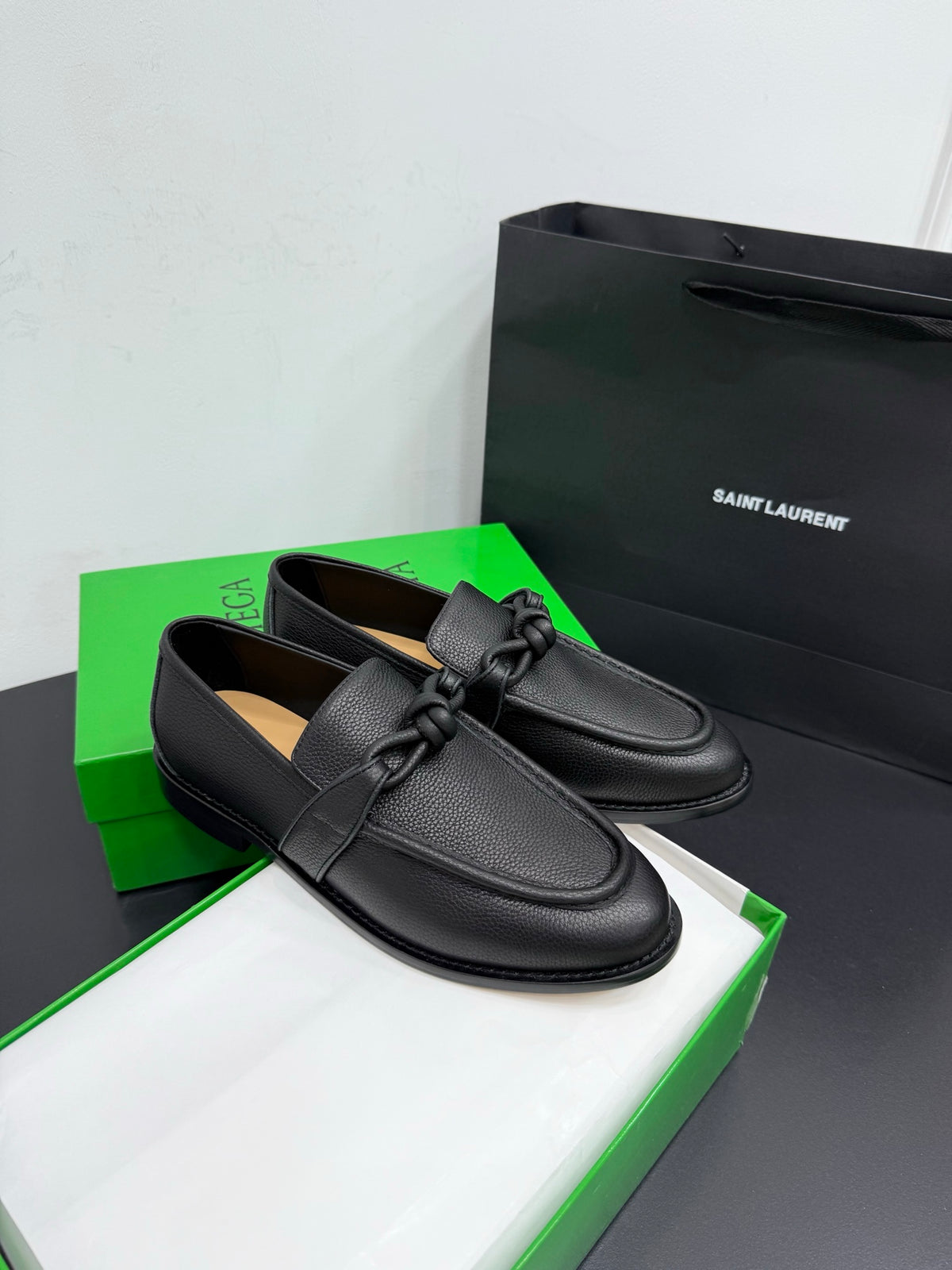 Bottega Veneta Black & Green Designer Shoes EU 35-42 Edition 15 - detail image 2