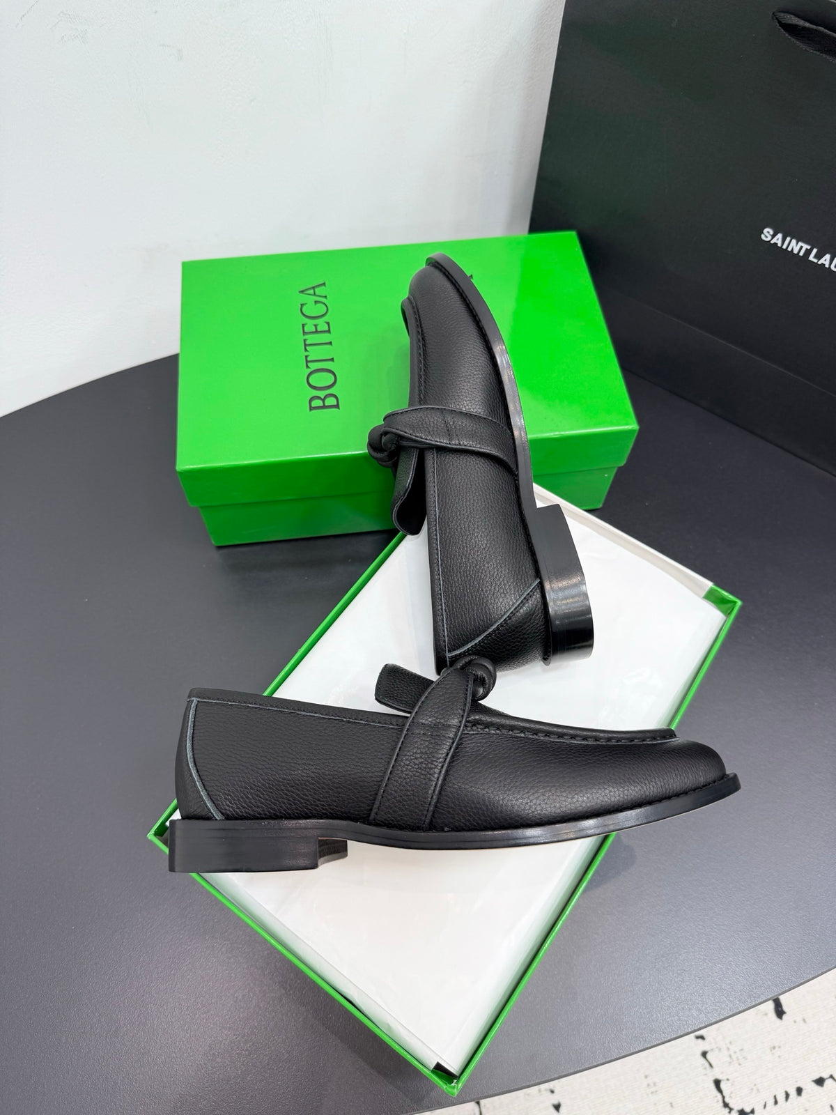 Bottega Veneta Black & Green Designer Shoes EU 35-42 Edition 15 - detail image 4
