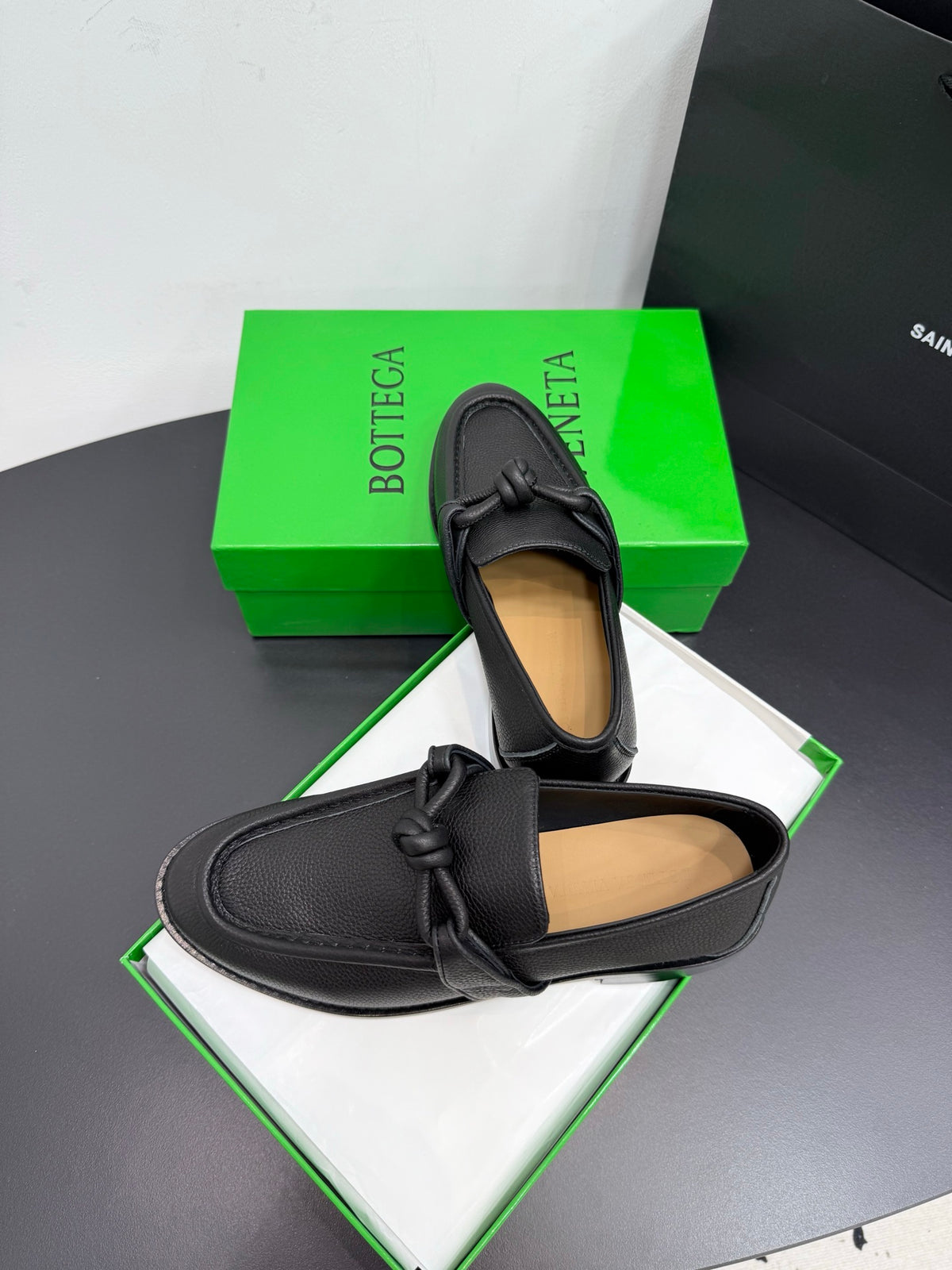 Bottega Veneta Black & Green Designer Shoes EU 35-42 Edition 15 - detail image 6