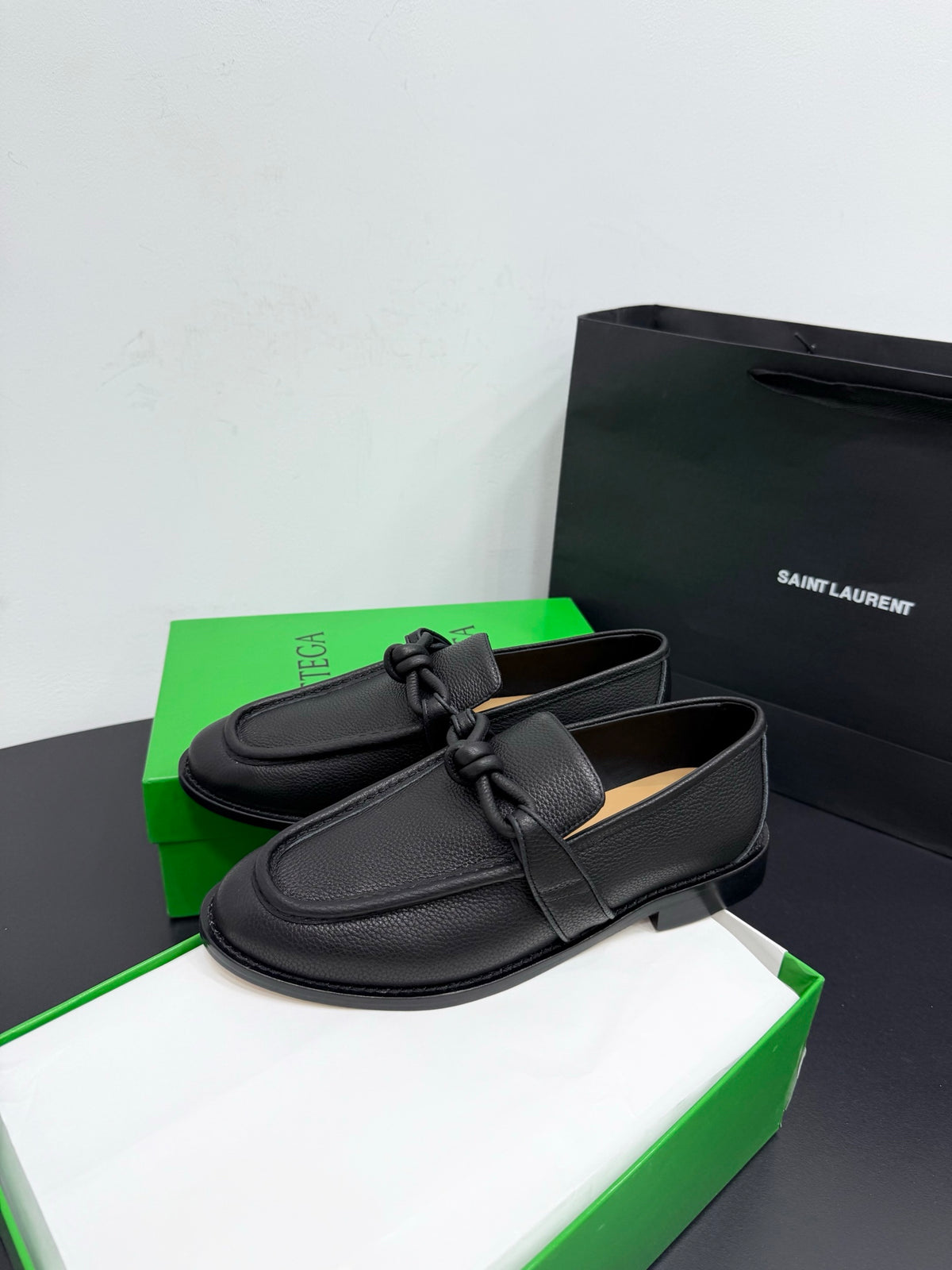 Bottega Veneta Black & Green Designer Shoes EU 35-42 Edition 15 - detail image 3