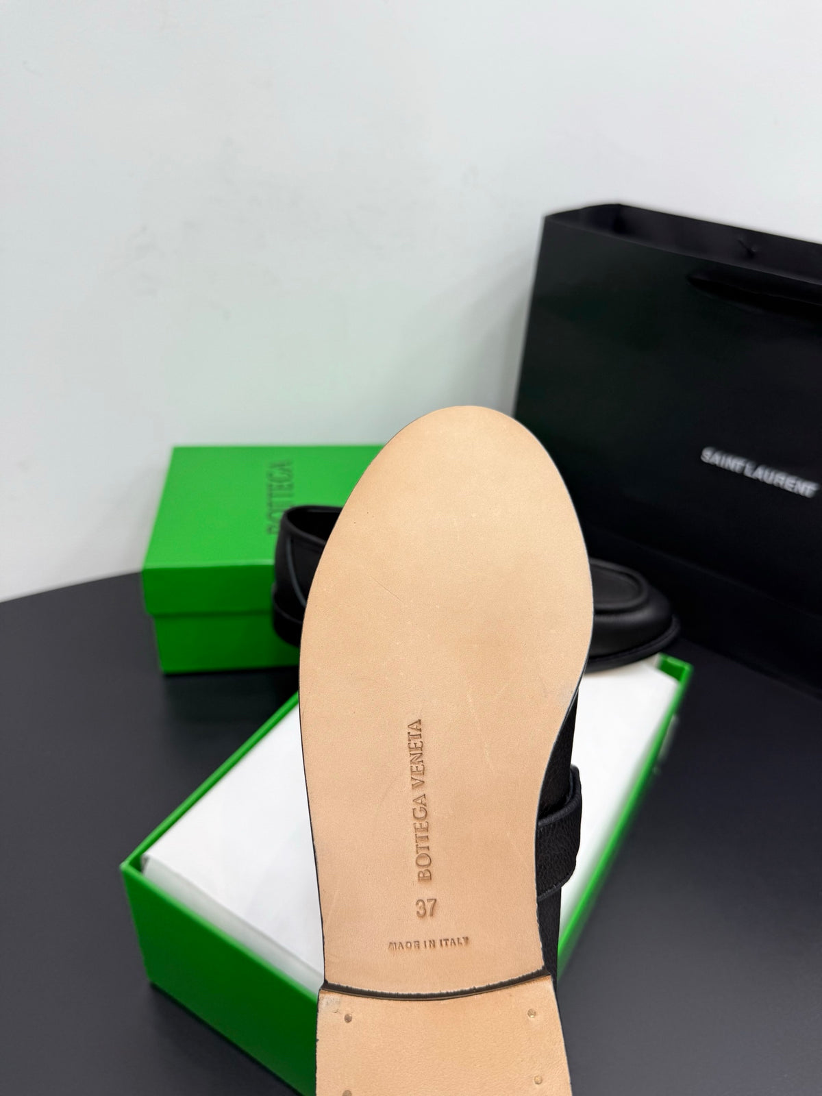 Bottega Veneta Black & Green Designer Shoes EU 35-42 Edition 15 - detail image 9