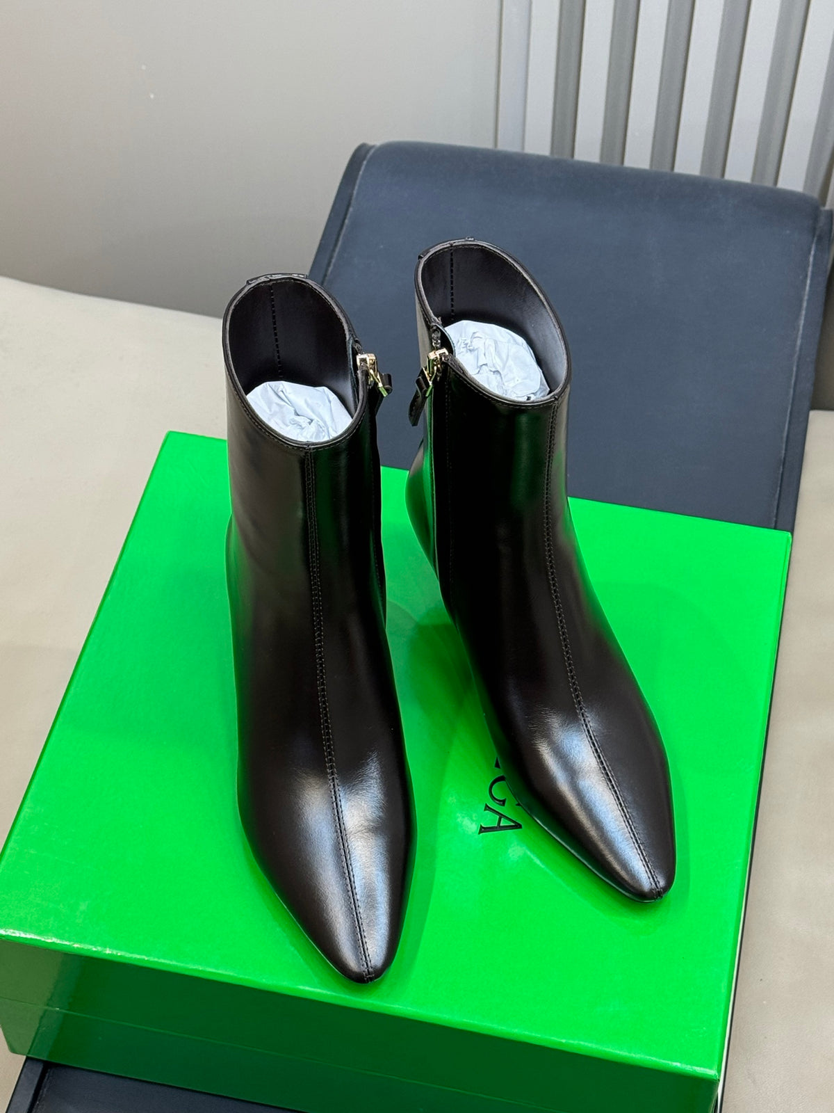Bottega Veneta Black & Green Designer Shoes EU 35-41 Edition 15 - detail image 3