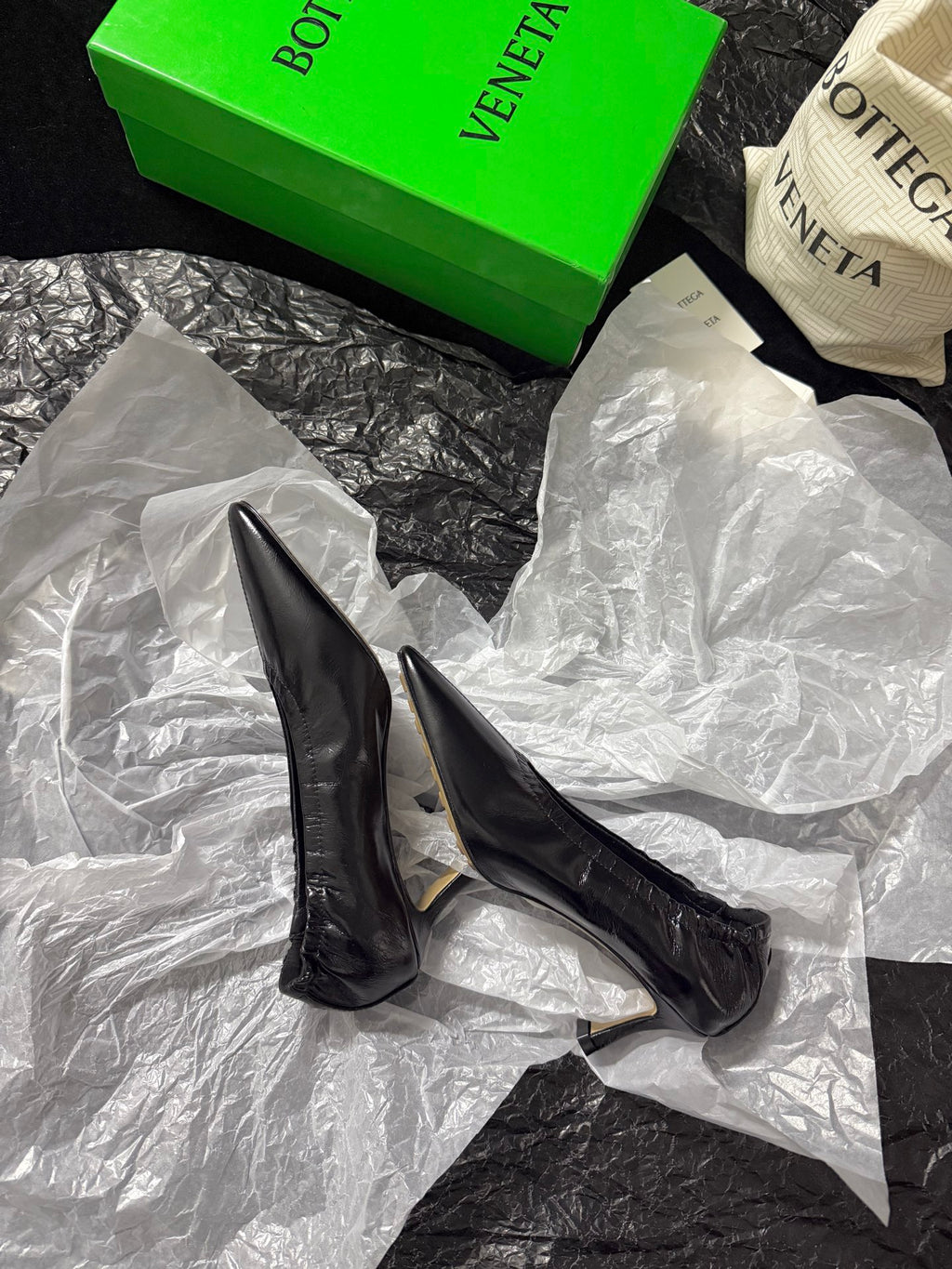 Bottega Veneta 40.41.42 Black & Green Heels EU 35-39 - detail image 4