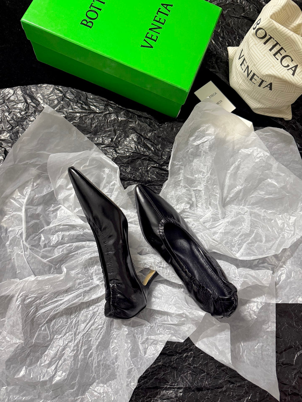 Bottega Veneta 40.41.42 Black & Green Heels EU 35-39 - detail image 3