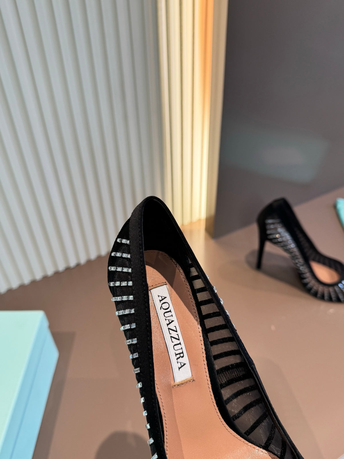 Aquazzura Black & Rose Gold Designer Shoes EU 36-43 - detail image 7