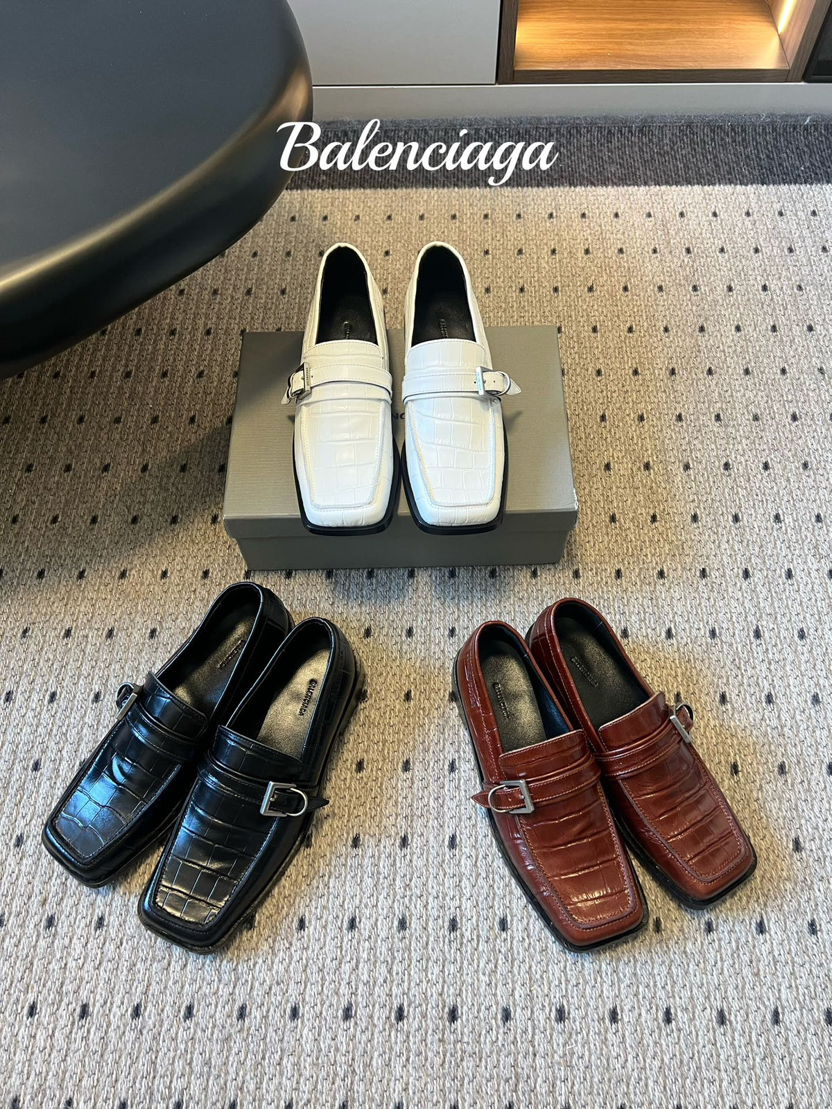 Balenciaga Black & Rose Gold Designer Shoes EU 35-40