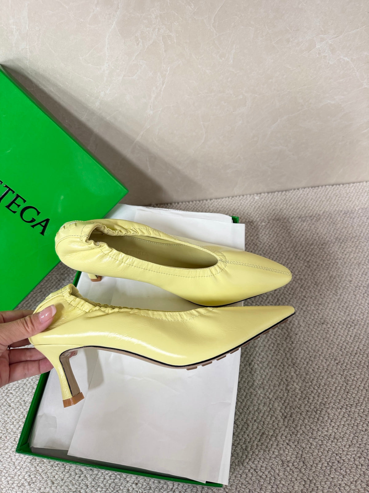 Bottega Veneta Gold & Green Designer Shoes EU 35-42 - detail image 6