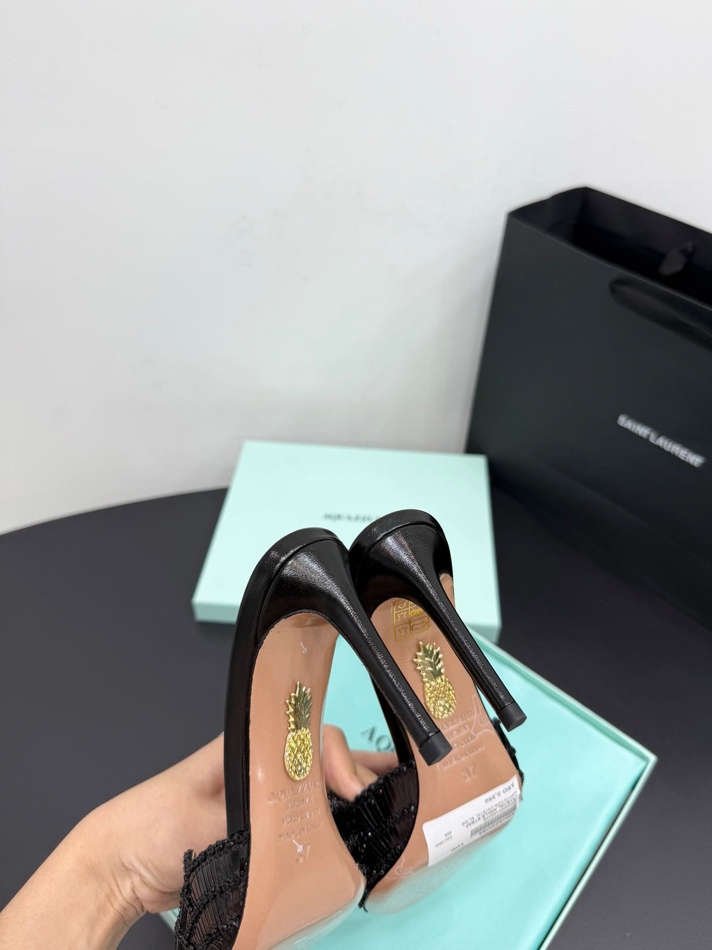 Aquazzura 40.41.42 Black Slides EU 35-42 Edition 2 - detail image 8