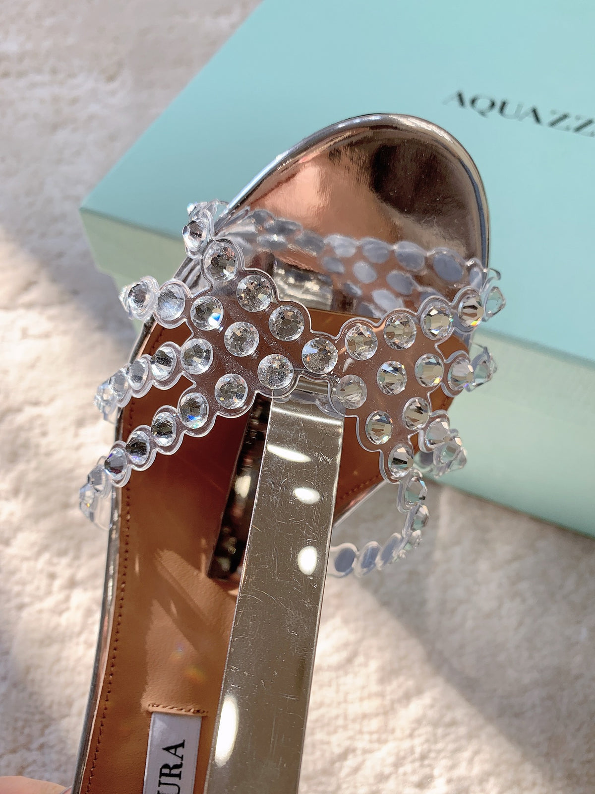 Aquazzura Gray Slides EU 34-42 - detail image 2