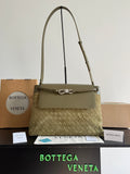 Bottega Veneta Olive Green Designer Handbag