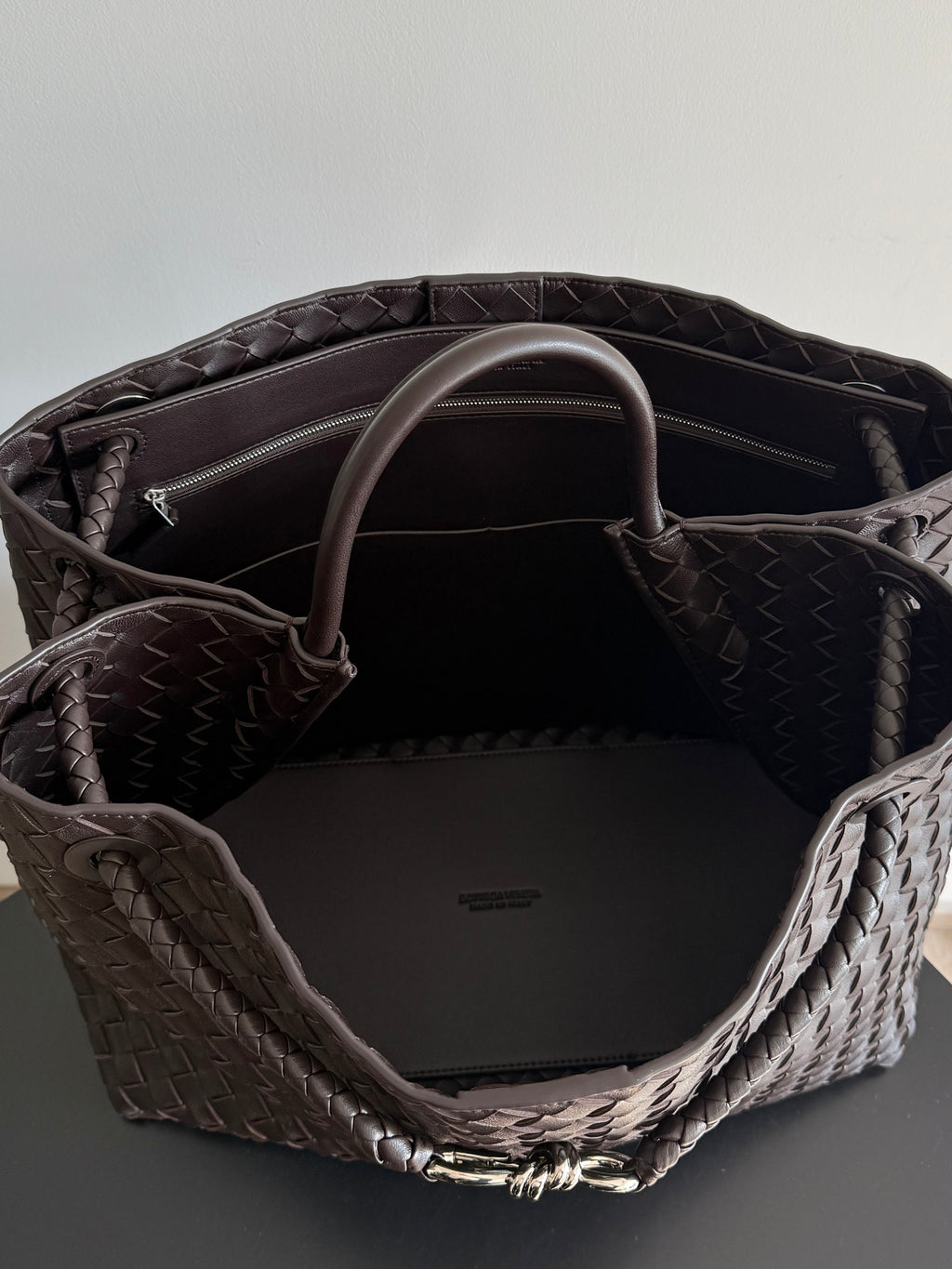 Bottega Veneta 743575 Black Designer Handbag - detail image 9
