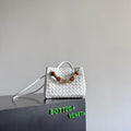 Bottega Veneta 743568 White Designer Handbag