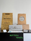 Bottega Veneta Silver Designer Belt