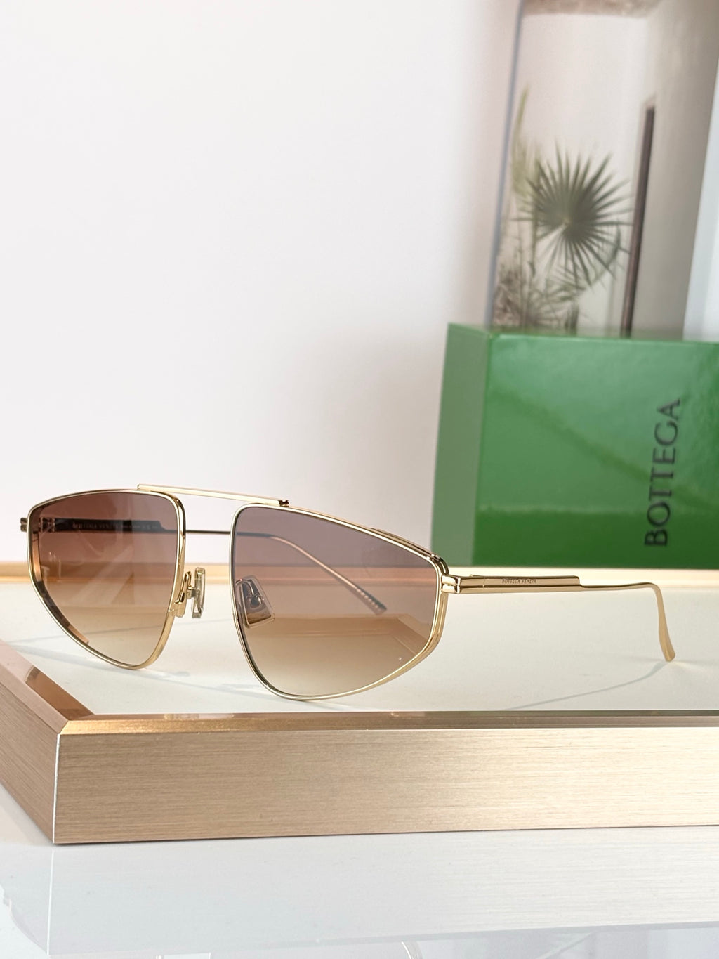 Bottega Veneta BV1466S Green Designer Sunglasses 59-19-140 mm - detail image 6
