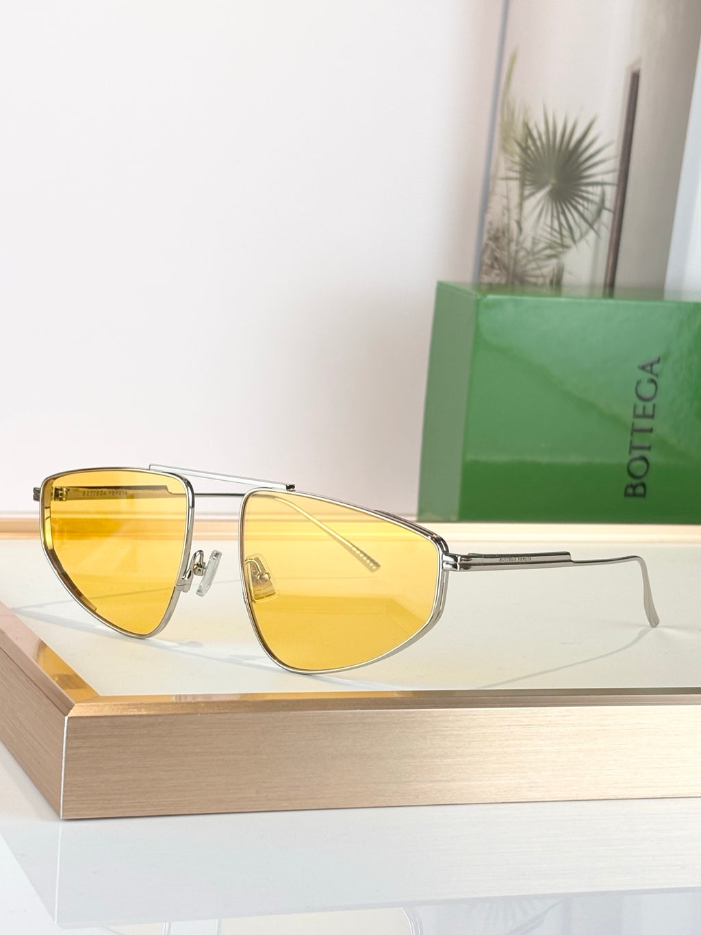 Bottega Veneta BV1466S Green Designer Sunglasses 59-19-140 mm - detail image 8