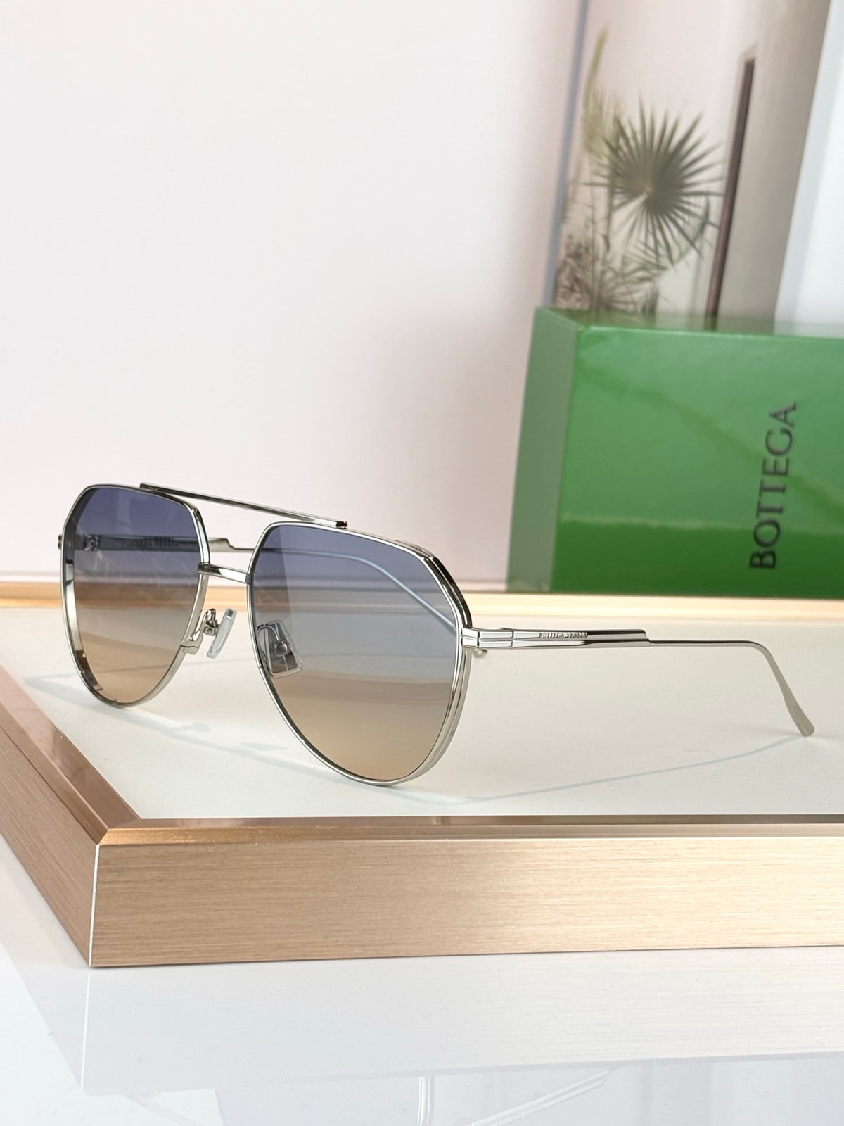 Bottega Veneta BV1465S Rose Gold Designer Sunglasses 60-19-140 mm - detail image 4