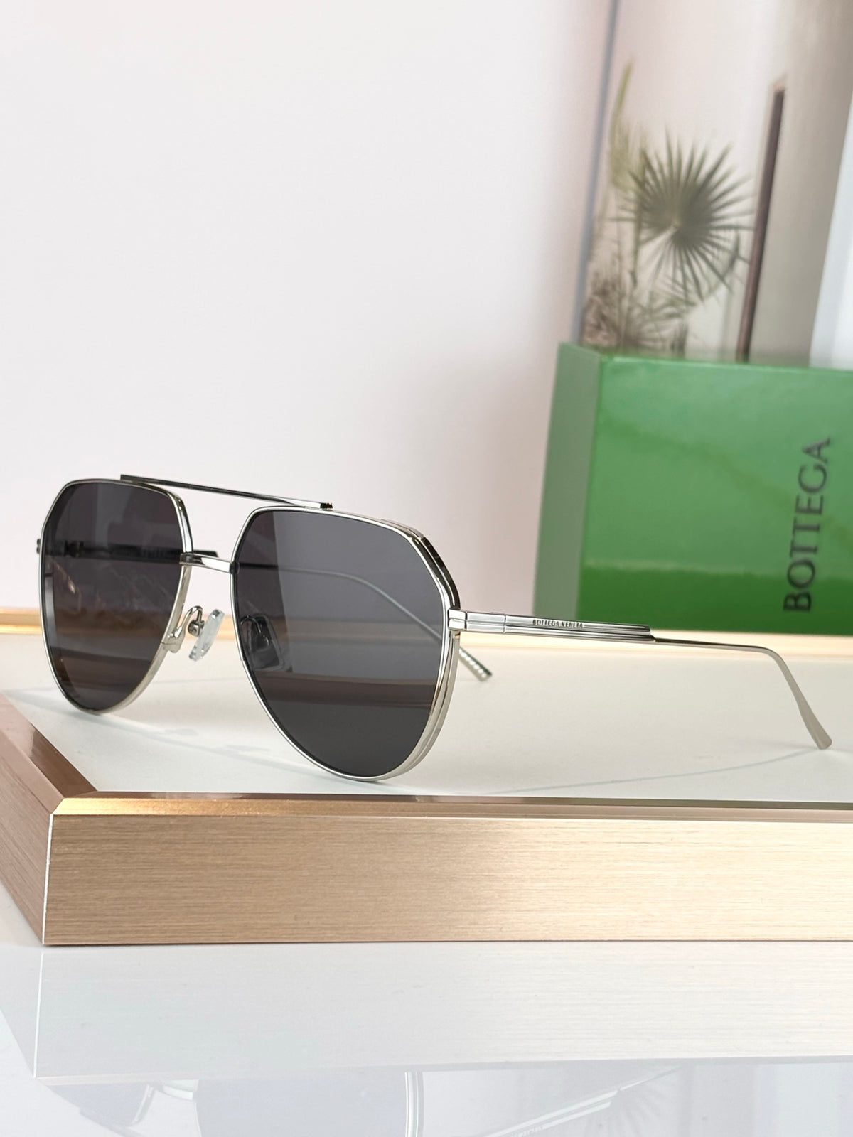 Bottega Veneta BV1465S Rose Gold Designer Sunglasses 60-19-140 mm - detail image 2