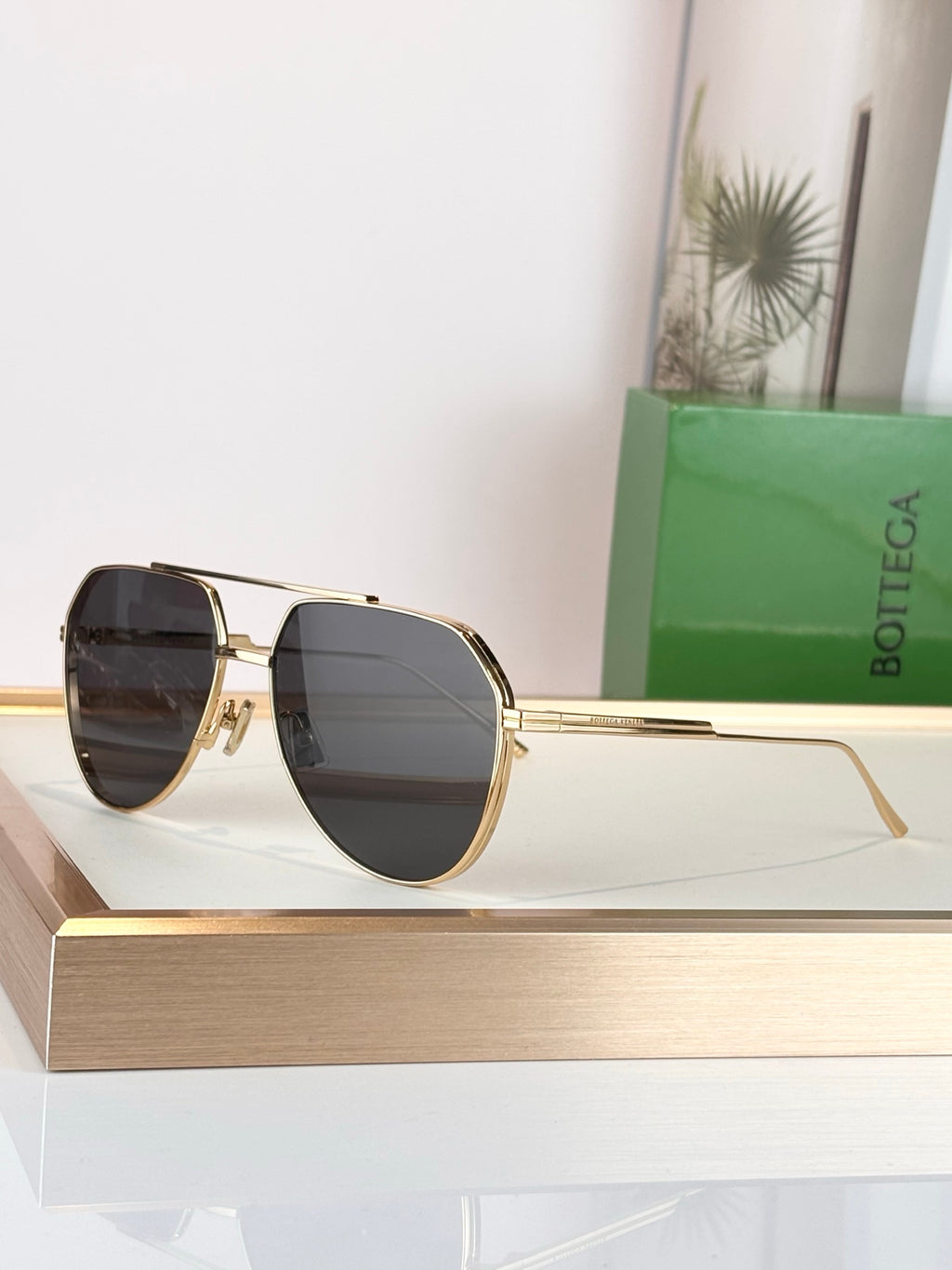 Bottega Veneta BV1465S Rose Gold Designer Sunglasses 60-19-140 mm - detail image 5