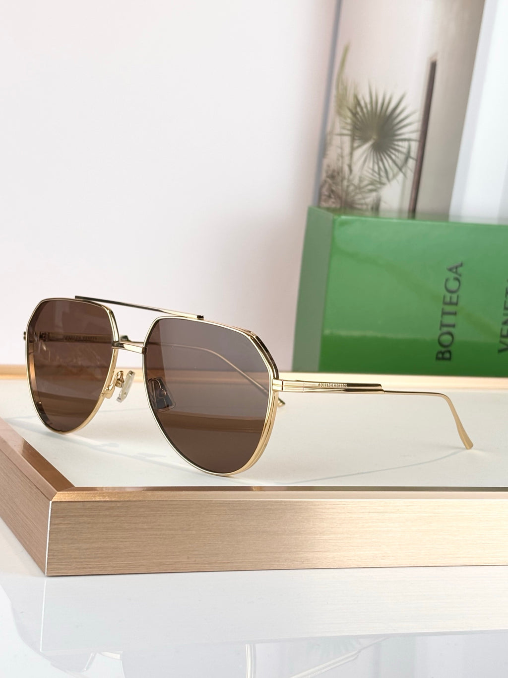 Bottega Veneta BV1465S Rose Gold Designer Sunglasses 60-19-140 mm - detail image 3