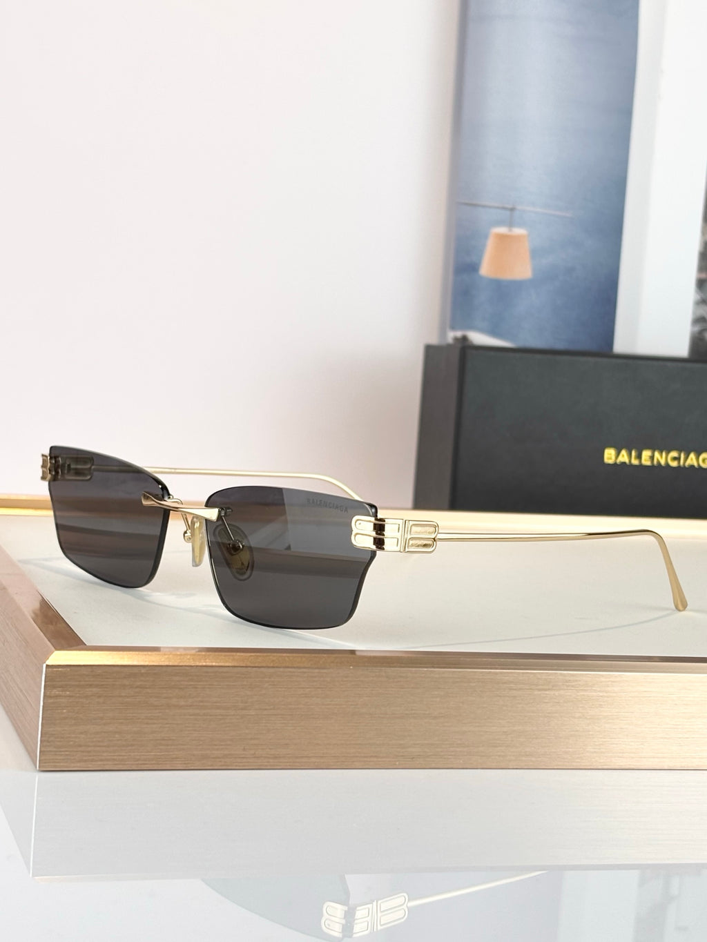 Balenciaga BB0487S Rose Gold Designer Sunglasses 61-17-145 mm - detail image 5