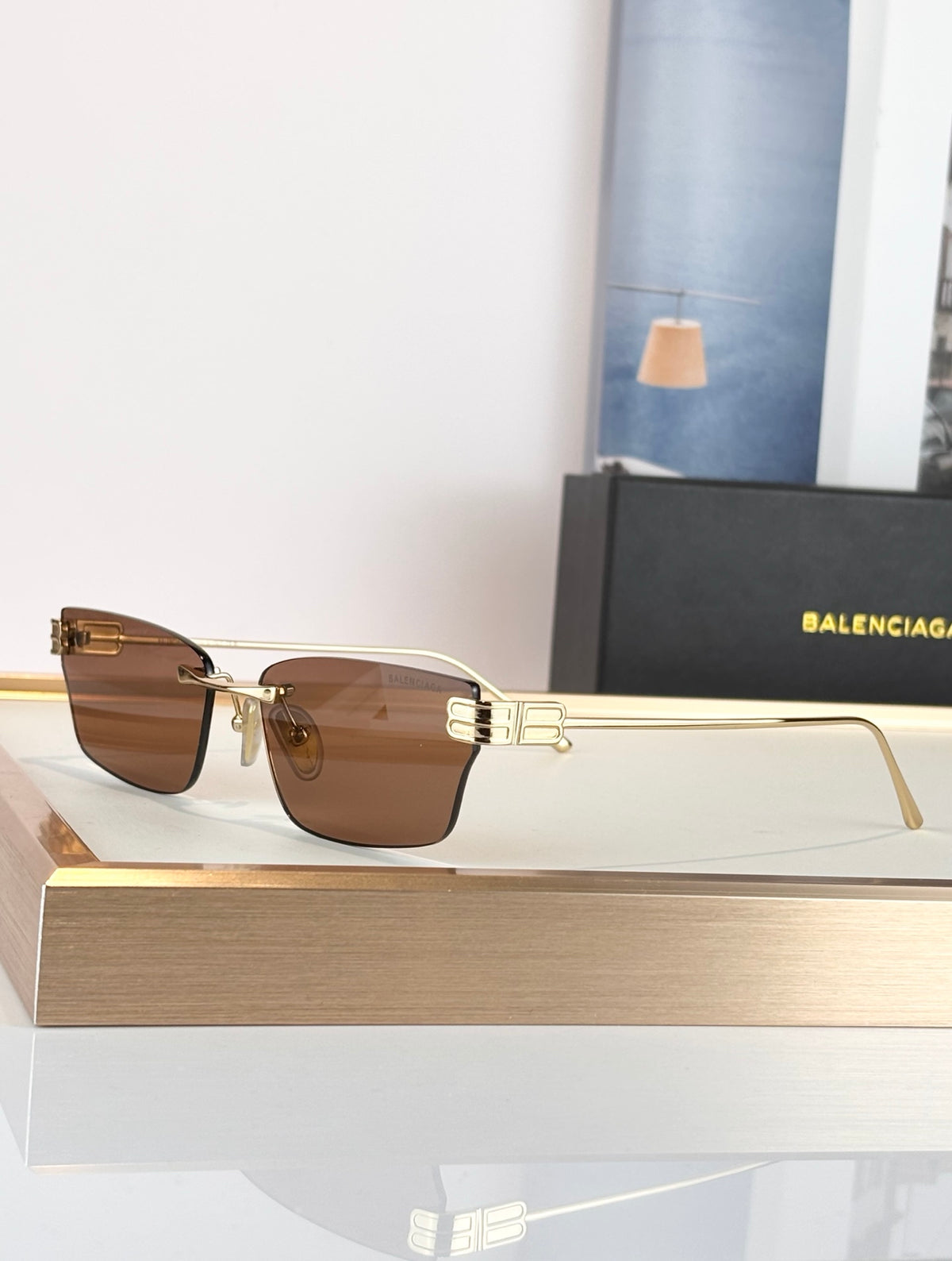 Balenciaga BB0487S Rose Gold Designer Sunglasses 61-17-145 mm - detail image 6