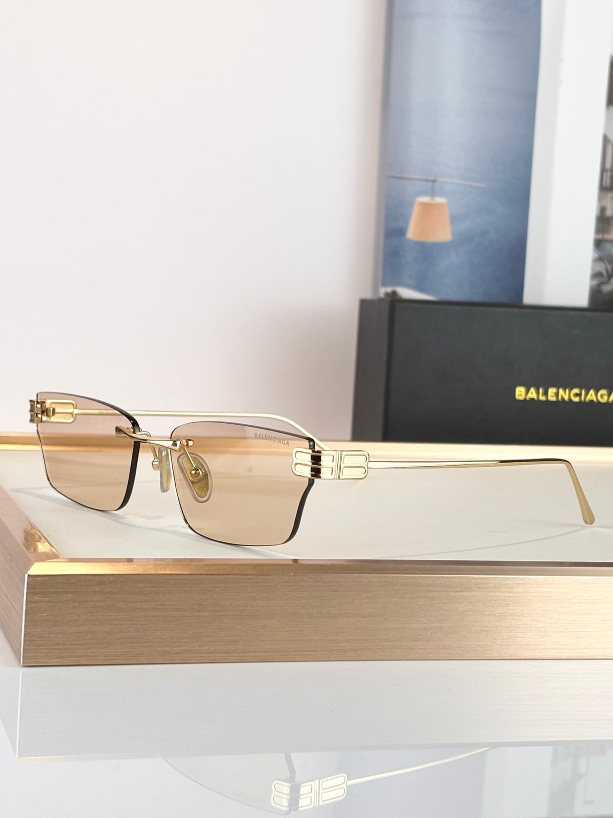 Balenciaga BB0487S Rose Gold Designer Sunglasses 61-17-145 mm - detail image 2